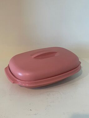 Tupperware Vintage 80s Casserole Steamer Dusty Rose Pink 1273-5 3 piece